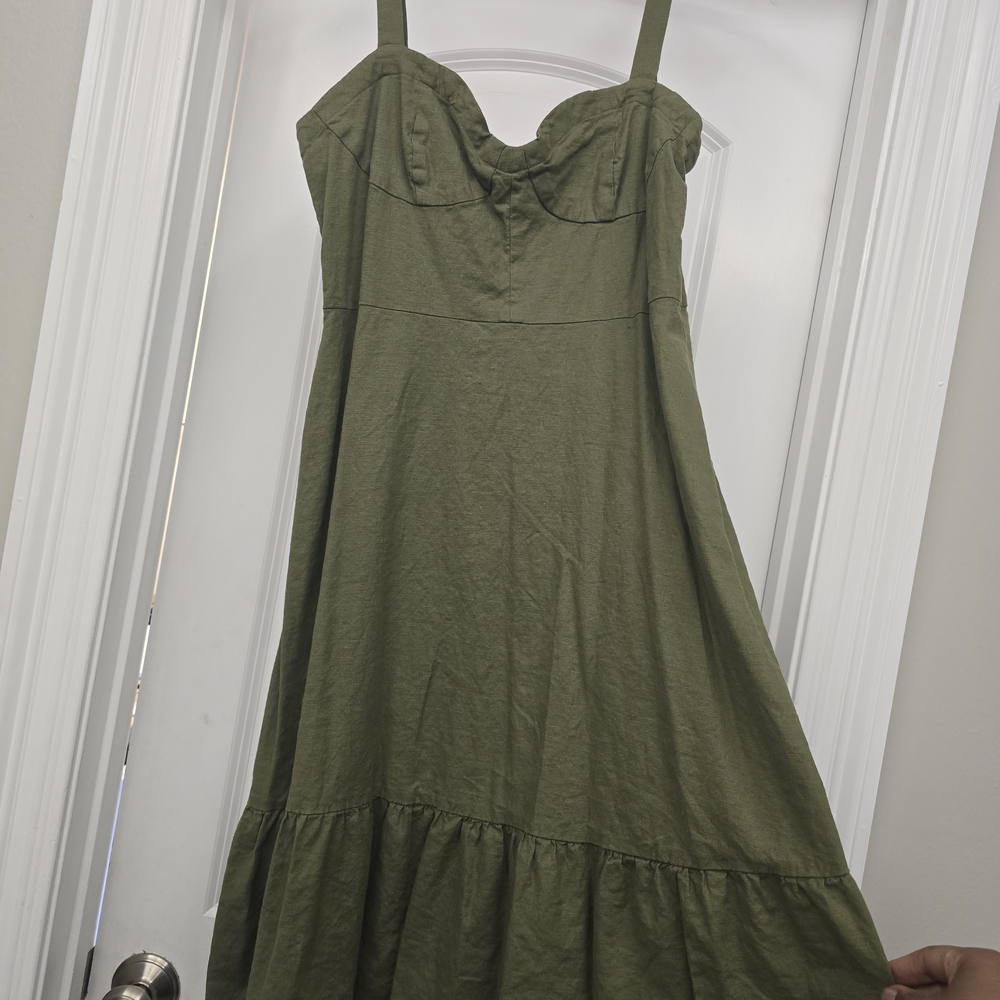 Velvet Heart Olive Green Dress